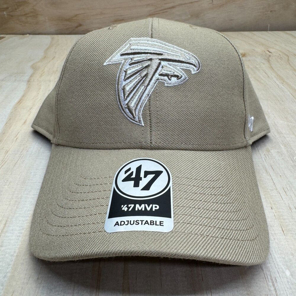 NEW Atlanta Falcons '47 Brand Tan Ballpark MVP Adjustable Hat Mens OSFM